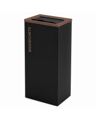 Corbeille de tri sélectif en acier 42L - BIODECHETS