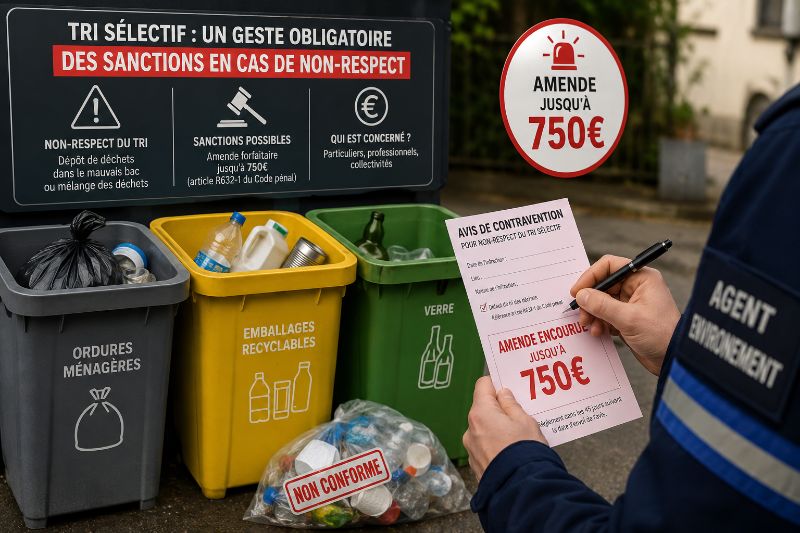Tri Do Tri sélectif : quelles amendes risquez-vous en cas de non-respect en 2026